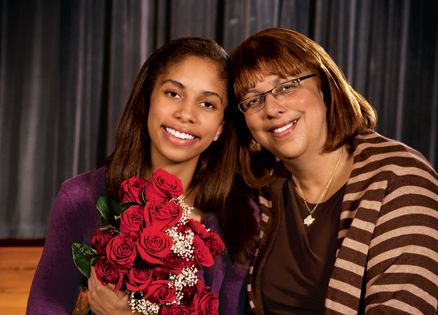 Frances McGee-Cromartie and daughter