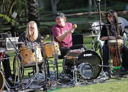 Rick Allen plays with Raven Drum Foundation