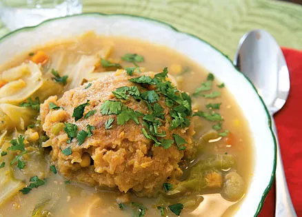 Plantain ball soup