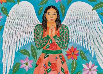 Illustration of an angel by Beatriz Vidal