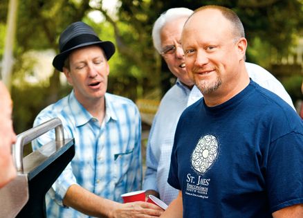 Michael Larsen and some of his grilling buddies