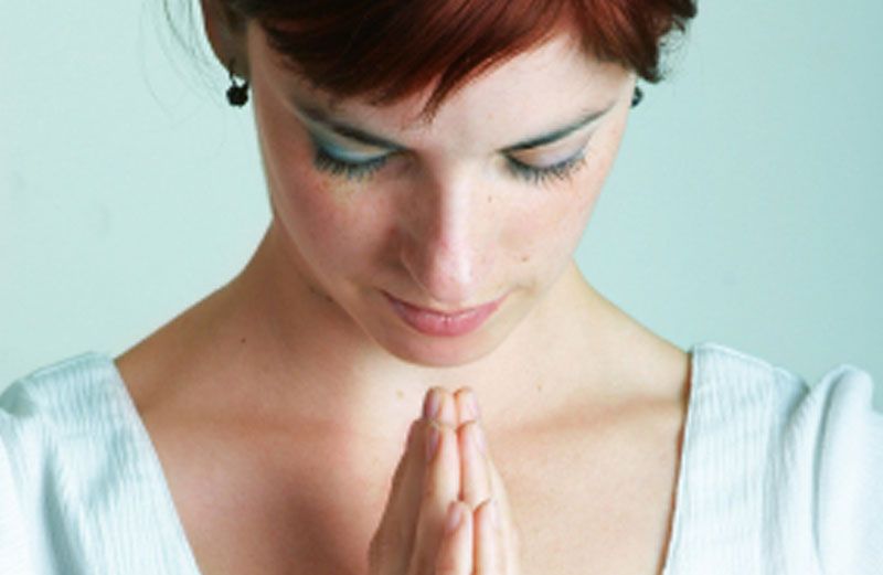 woman praying