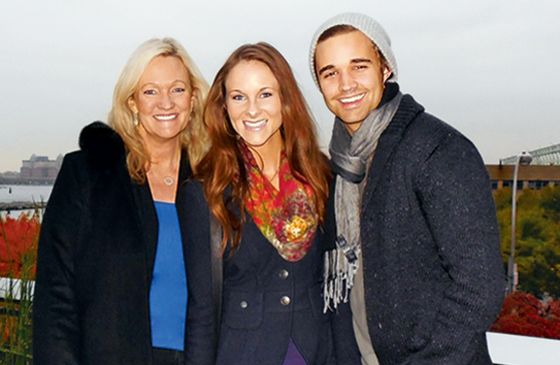 Karen Kingsbury, daughter, Kelsey, and son-in-law, Kyle, Guideposts