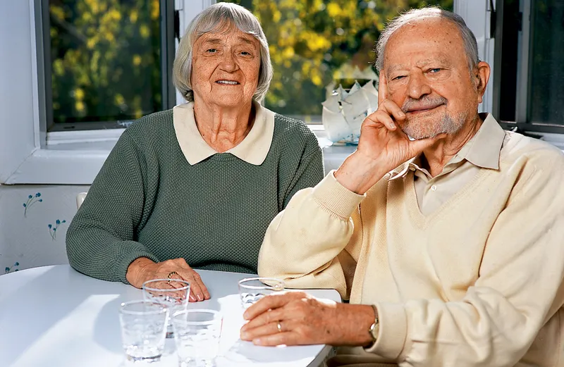 Richard Schneider and his wife, Betty