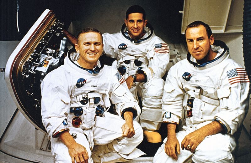 Apollo 8 Crew (L to R): Frank Borman, William Anders and James Lovell