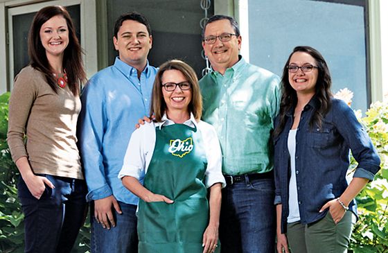 Robin, Ken and their children, Ben and twins Molly (left) and Sarah