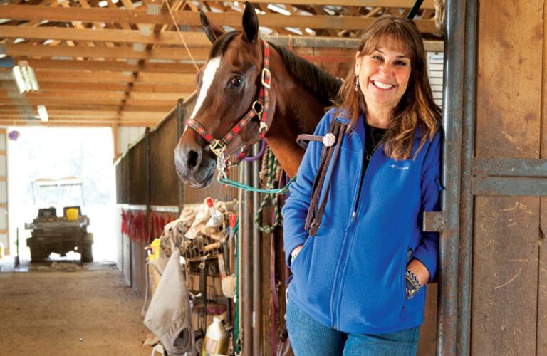 Susan Federici with Smoothie