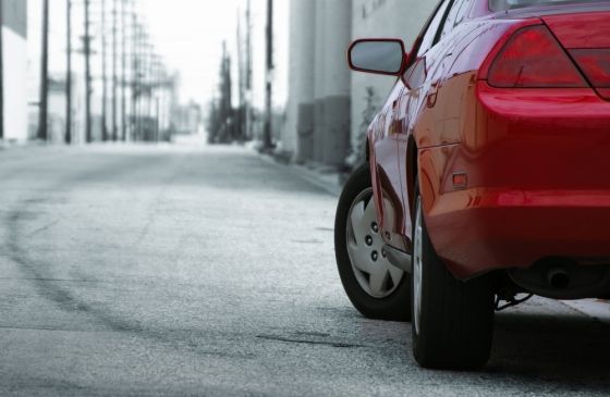 Red Coupe Car