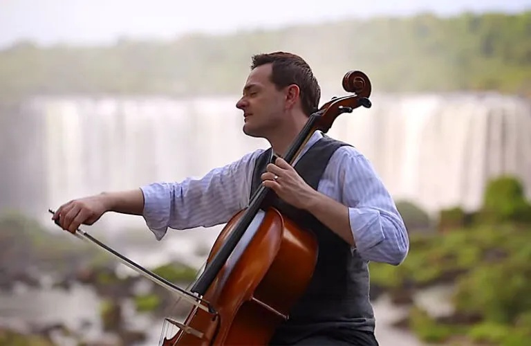 A celloist in Brazil