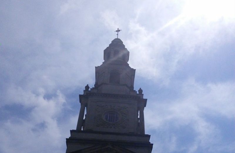 Clouds in the sky depicting angels.