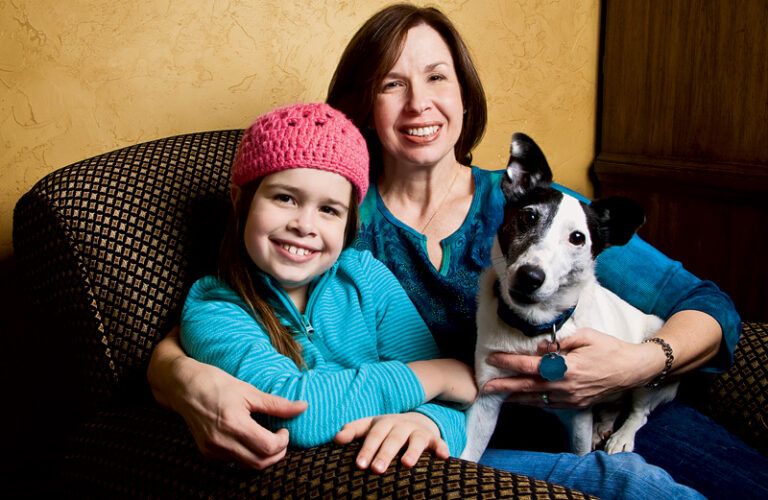 Friends for life: Stephanie, Micah and Patch