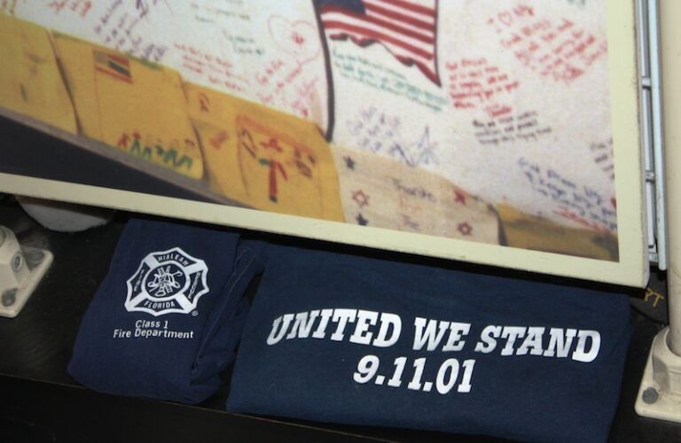 A 9/11 memorial in New York City.