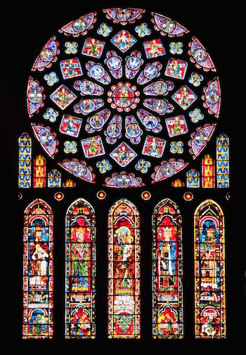 Photo of Chartres cathedral rose window by Natalia Bratslavsky, Thinkstock