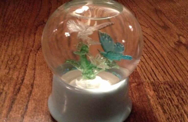 The butterfly globe that Dan Kessel's grandmother bought.