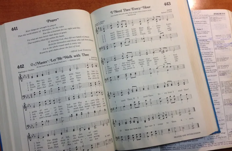 Hymnal text