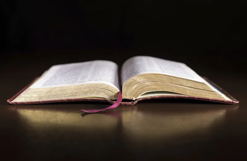 An open Bible. Photo by Todd Sadowski, Thinkstock.