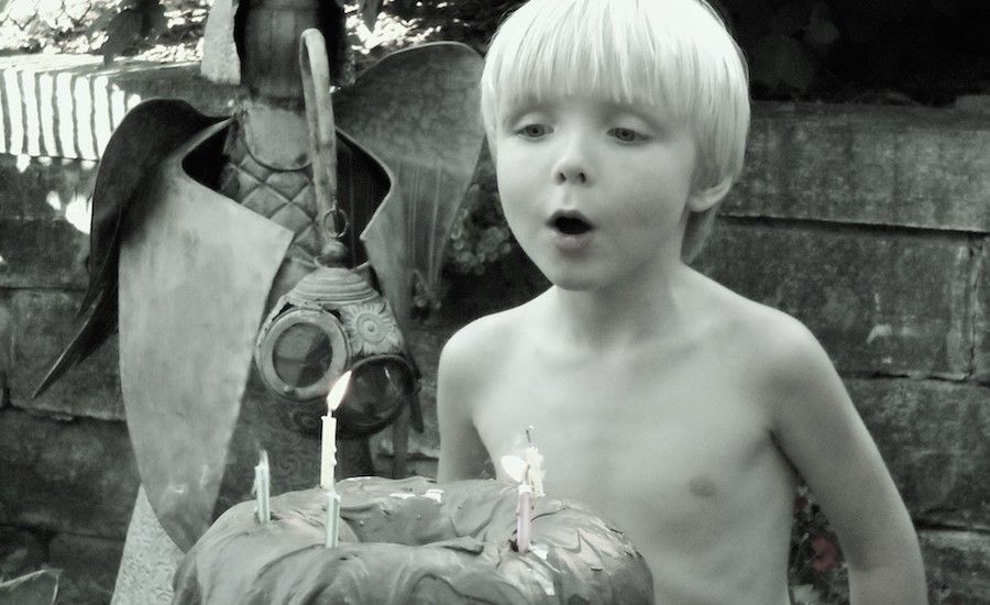 Isaiah celebrates a birthday. Photo by Shawnelle Eliasen.