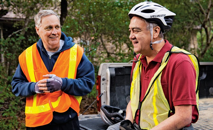 Joe (left) thought he could share his faith with Thomas, but it was Thomas who did most of the sharing.