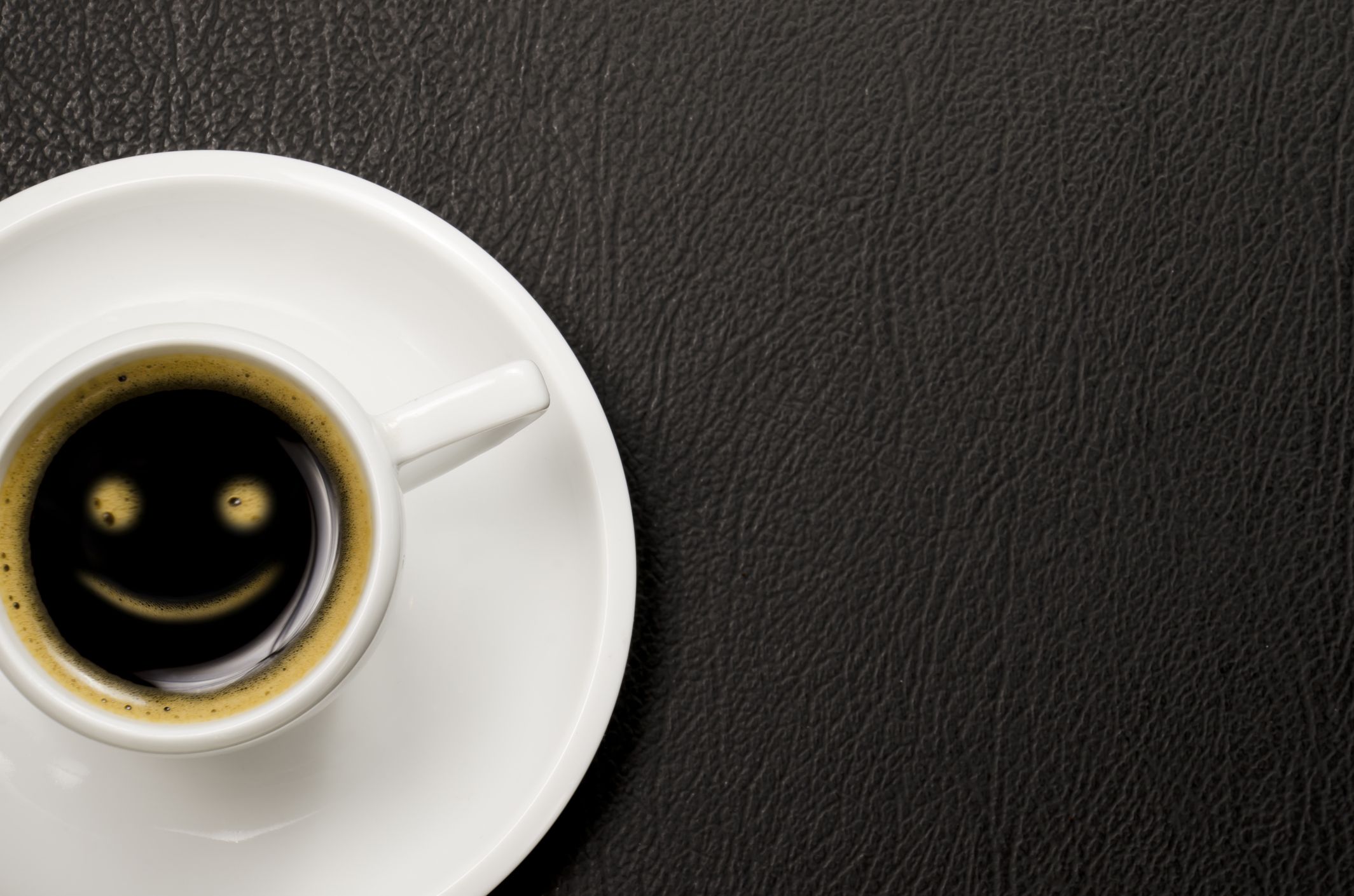 Smiley coffee. Thinkstock.