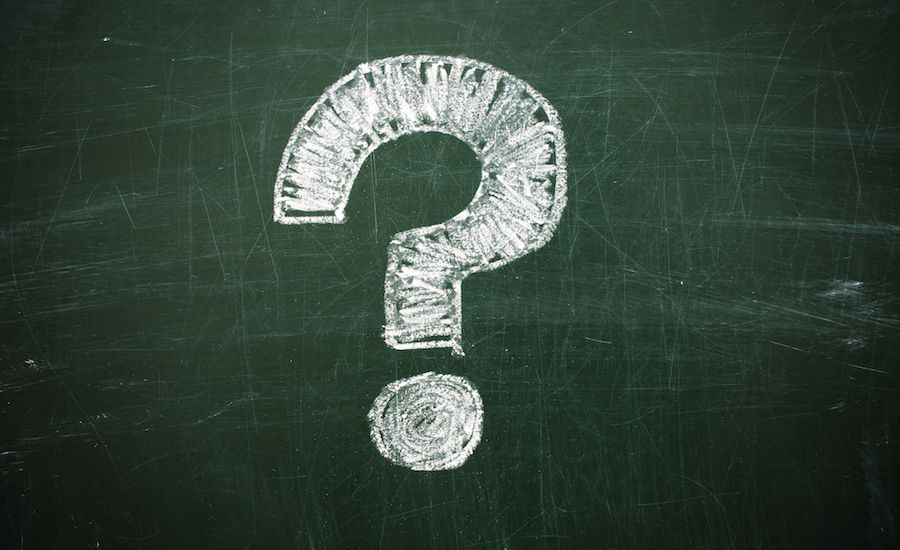 Question mark drawn in chalk. Thinkstock.