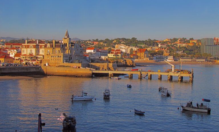 Cascais Bay, a scenic coastal resort on the “Portuguese Riviera.”