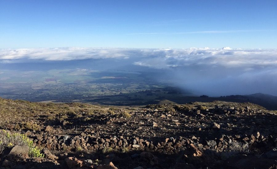 A view overlooking the wondrous island of Maui in Hawaii.