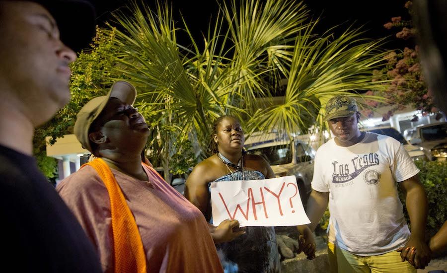 Charleston church shootings prayer circle; Guideposts