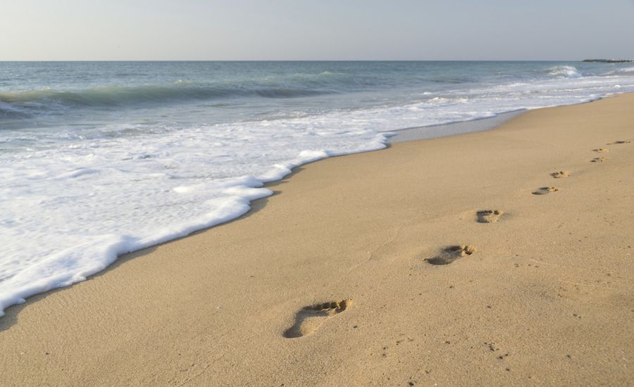 When God shows up unexpectedly at the beach.