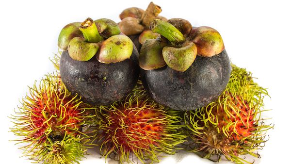 Mangosteen and rambutan, two of ten Shehecheyanu fruits for Rosh Hashanah