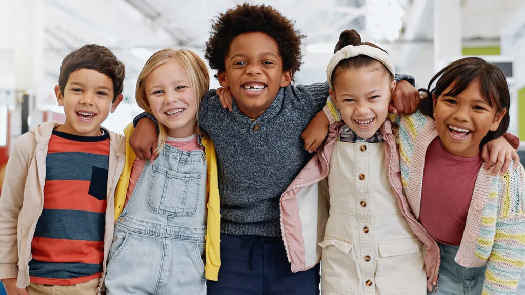 Royalty-free image of smiling children; Getty Images