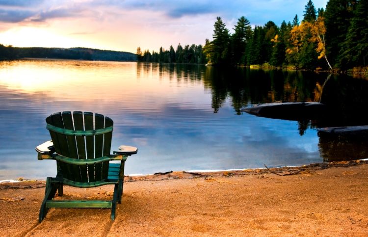 Beautiful lake sunrise: Prayer for a Good Day