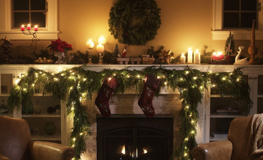 A marquee sign speaks Christmas comfort to a worried mother.