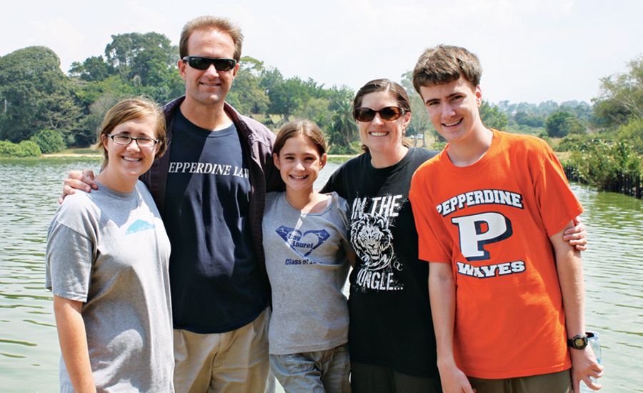 Guideposts: The Gashes visit a crocodile farm during their sabbatical in Uganda.