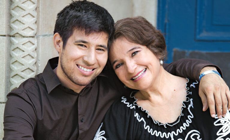 Carmen Escamilla and her son Cande