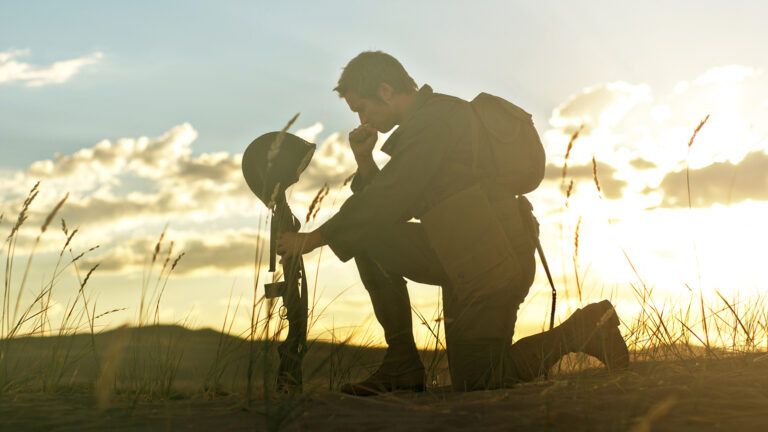 Soldier Praying