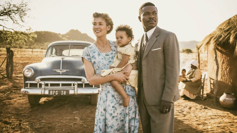 David Oyelowo and Rosamund Pike in "A United Kingdom"