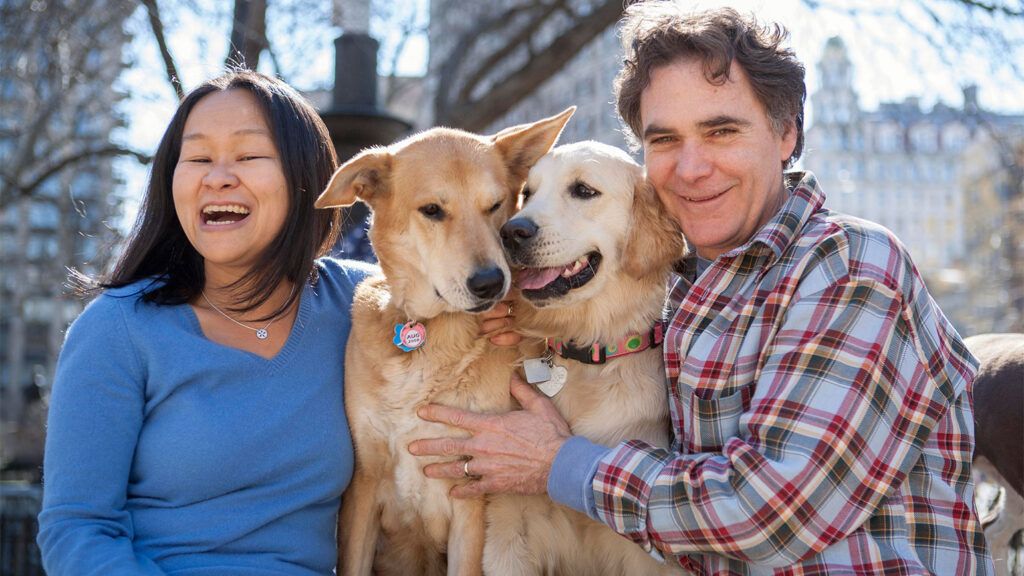 Amy Wong, Winky, Millie and Edward Grinnan (l-r)