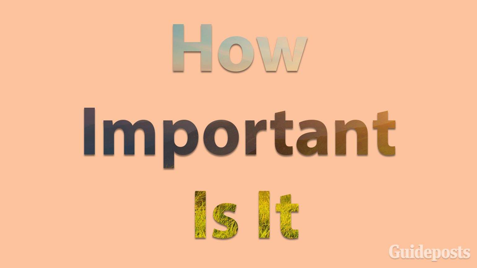 How Important Is It