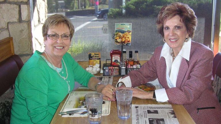 A recent photo of Sharon and Darlene