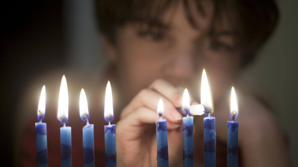 Hanukkah candles