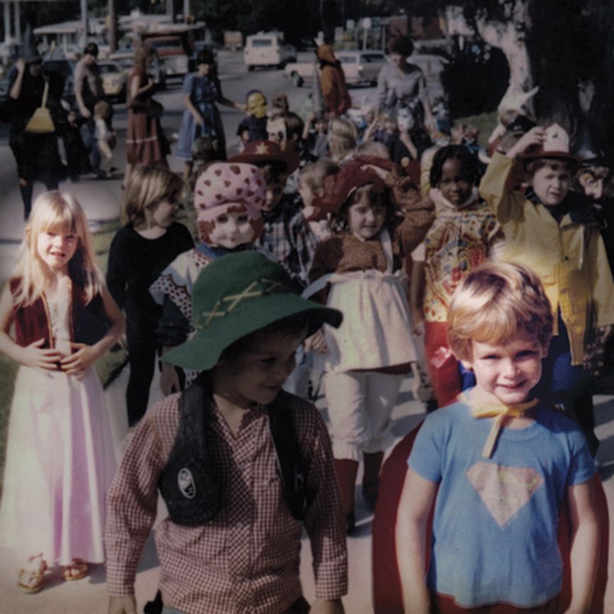 Jason Roth and his future wife, Jessica, in a long-ago Halloween procession