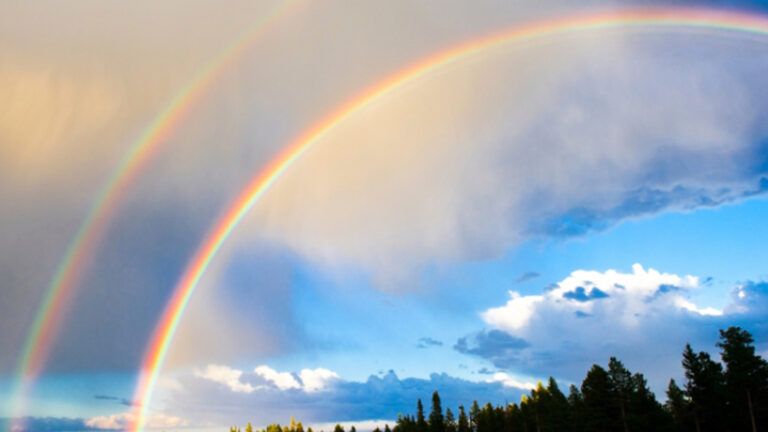 Rainbow is a sign from heaven