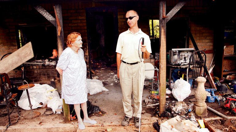 Jim Sherman with his friend, Nan