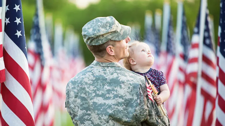 The grave markers of fallen heroes