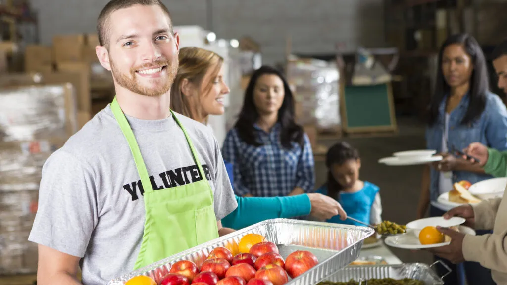 Soup kitchen volunteer