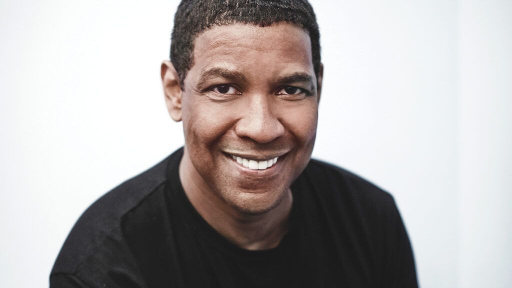 A portrait of Denzel Washington.