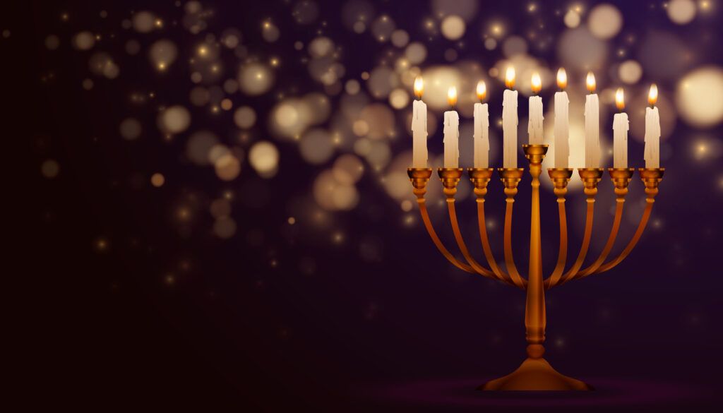 Hanukkah candles