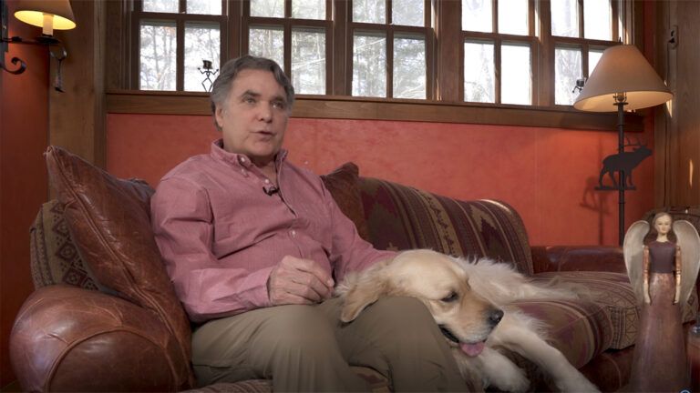 Edward Grinnan and his dog, Gracie