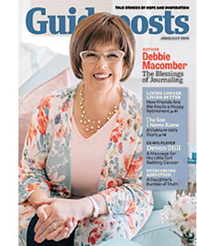 Debbie Macomber on the cover of the June-July 2019 issue of Guideposts