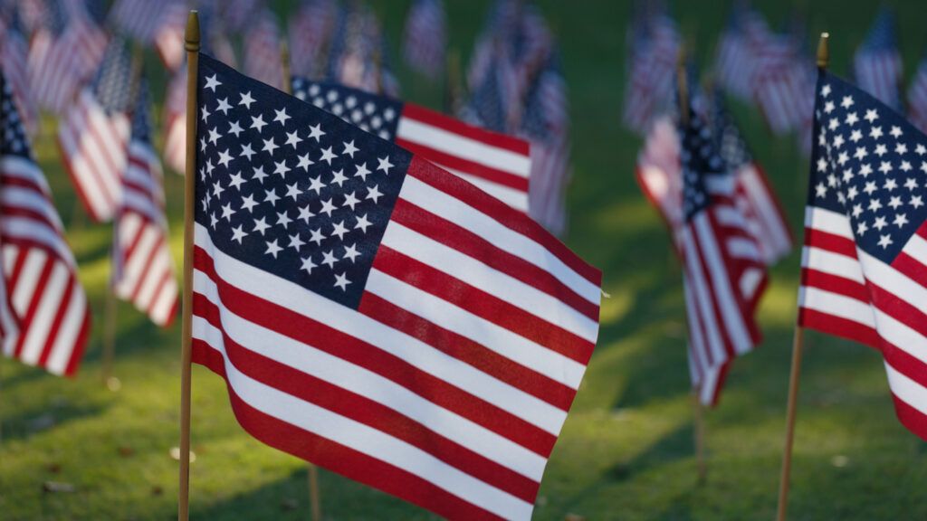 Memorial Day flags